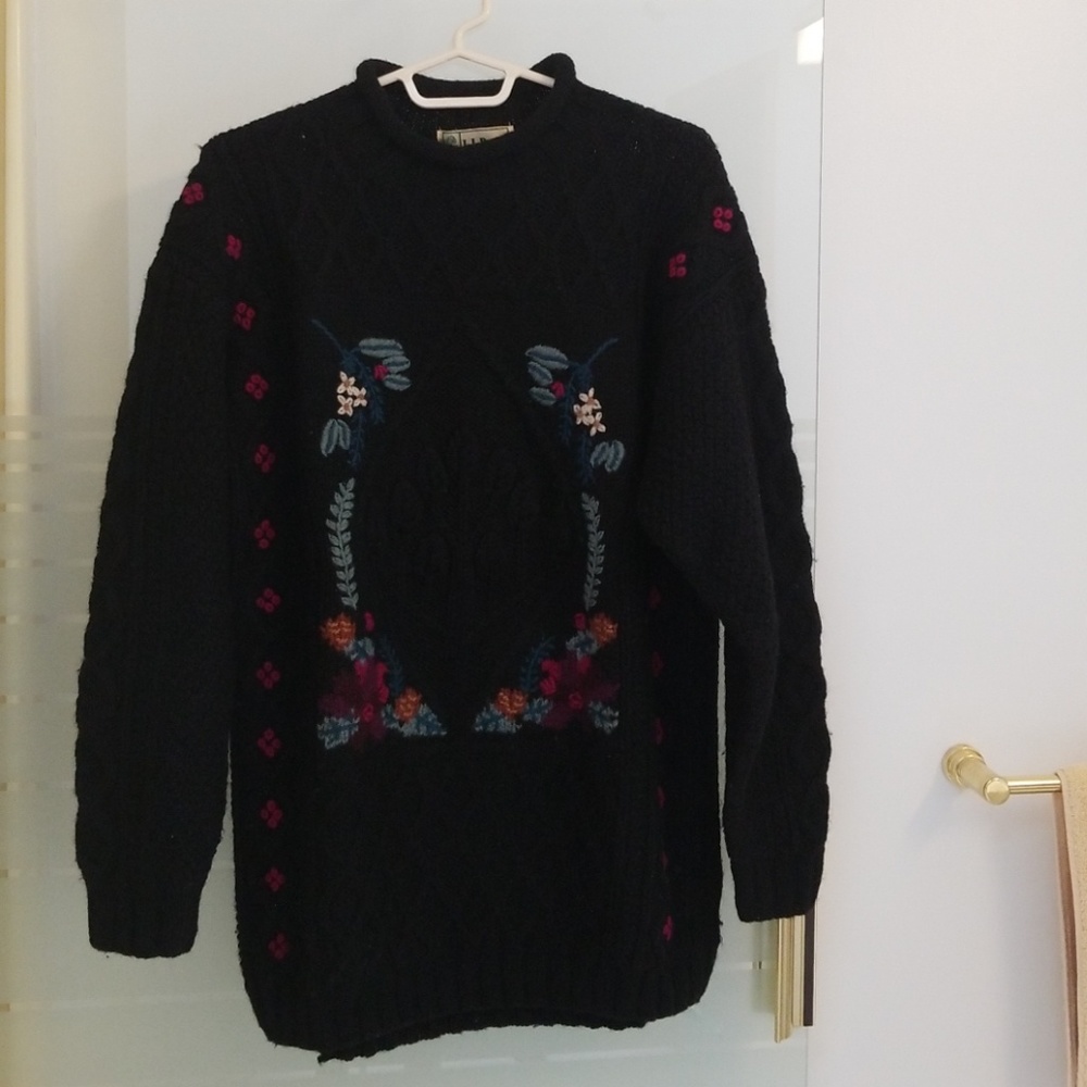 100% wool sweater